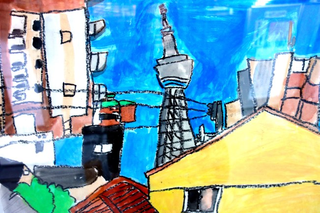 Painting Skytree view