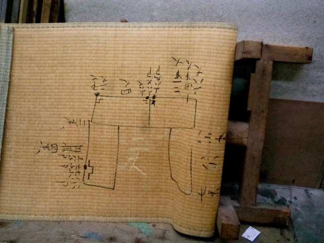 tatami drawing on mat